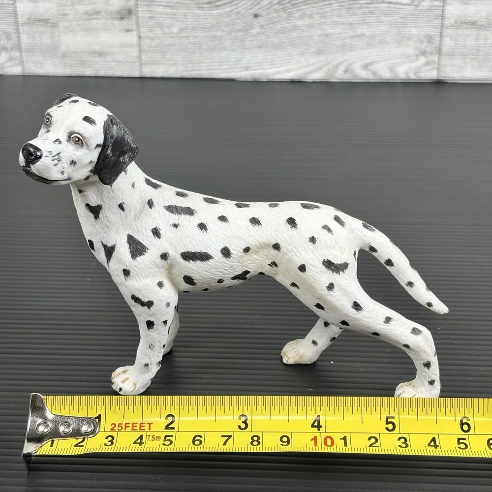 Dalmatian family figurine porcelain puppy dog firemen fireman sculpture Lot of 3